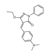 (Z)-4-(4-(dimethylamino)benzylidene)-5-ethoxy-2-phenyl-2,4-dihydro-3H-pyrazol-3-one Structure