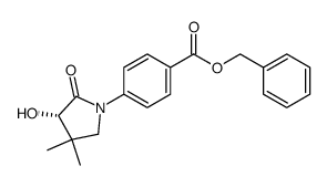 (S)-benzyl 4-(3-hydroxy-4,4-dimethyl-2-oxopyrrolidin-1-yl)benzoate Structure