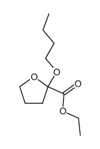 2-butoxy-tetrahydro-furan-2-carboxylic acid ethyl ester结构式