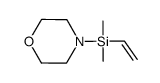 4-[(dimethyl(vinyl)silyl)]morpholine结构式