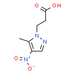 3-(5-Methyl-4-nitro-pyrazol-1-yl)propanoic acid结构式