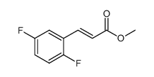 (E)-甲基 3-(2,5-二氟苯基)丙烯酰基酯结构式