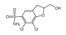 6,7-dichloro-2-(hydroxymethyl)-2,3-dihydro-1-benzofuran-5-sulfonamide Structure