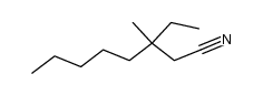 3-ethyl-3-methyl-octanenitrile结构式