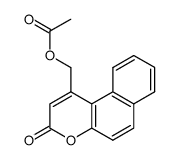 Acetic acid 3-oxo-3H-benzo[f]chromen-1-ylmethyl ester Structure