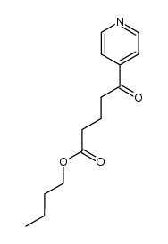 p-(γ-carbobutoxybutyryl)pyridine Structure