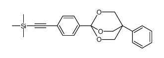 trimethyl-[2-[4-(1-phenyl-3,5,8-trioxabicyclo[2.2.2]octan-4-yl)phenyl]ethynyl]silane Structure