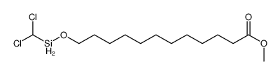 methyl 12-(dichloromethylsilyloxy)dodecanoate Structure