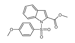 methyl 1-(4-methoxyphenyl)sulfonylindole-2-carboxylate结构式