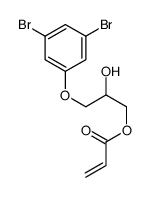 [3-(3,5-dibromophenoxy)-2-hydroxypropyl] prop-2-enoate结构式