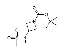 tert-butyl 3-(methanesulfonamido)azetidine-1-carboxylate Structure