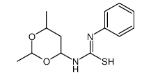 1-(2,6-dimethyl-1,3-dioxan-4-yl)-3-phenylthiourea Structure