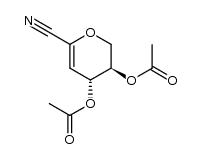 4,5-Di-O-acetyl-2,6-anhydro-3-deoxy-D-threo-hex-2-enononitrile Structure