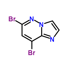 6,8-Dibromoimidazo[1,2-b]pyridazine Structure