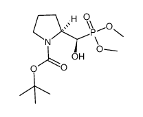 dimethyl (S,R)-2-N-Boc-pyrolidine(hydroxy)methyl-phosphonate Structure