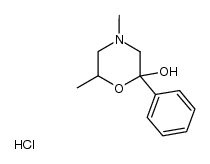 4,6-dimethyl-2-phenylmorpholin-2-ol hydrochloride Structure