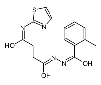 4-[2-(2-methylbenzoyl)hydrazinyl]-4-oxo-N-(1,3-thiazol-2-yl)butanamide Structure