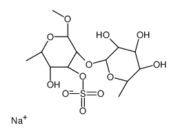 methyl 2-O-fucopyranosylfucopyranoside 3 sulfate结构式