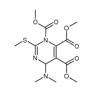 trimethyl 4-(dimethylamino)-2-(methylthio)pyrimidine-1,5,6(4H)-tricarboxylate结构式