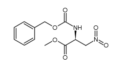 methyl (2S)-2-{[(benzyloxy)carbonyl]amino}-3-nitropropanoate结构式