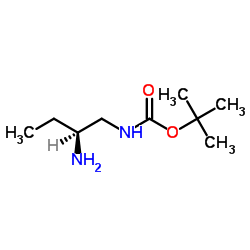 2-Methyl-2-propanyl [(2S)-2-aminobutyl]carbamate structure