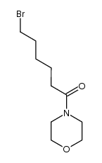 6-bromo-1-(morpholin-4-yl)-hexan-1-one Structure