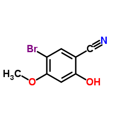 5-Bromo-2-hydroxy-4-methoxybenzonitrile structure