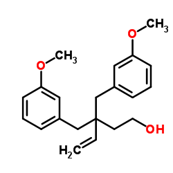 3,3-Bis(3-methoxybenzyl)-4-penten-1-ol结构式