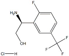 (2S)-2-AMINO-2-[2-FLUORO-5-(TRIFLUOROMETHYL)PHENYL]ETHAN-1-OL HYDROCHLORIDE结构式