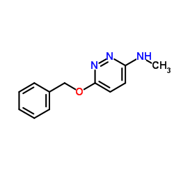 6-(Benzyloxy)-N-methyl-3-pyridazinamine structure