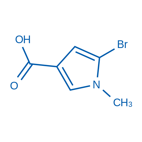 5-Bromo-1-methyl-1H-pyrrole-3-carboxylic acid structure