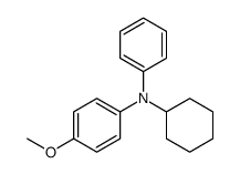 N-cyclohexyl-4-methoxy-N-phenylaniline结构式