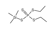 diethyl (trimethylsilyl) phosphorotetrathioate Structure