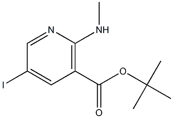 5-Iodo-2-methylamino-nicotinic acid tert-butyl ester structure