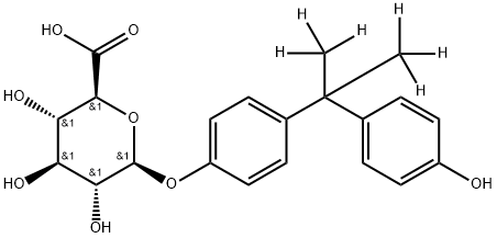 双酚A-d6 β-D-葡萄糖醛酸结构式