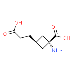 Cyclobutanepropanoic acid, 3-amino-3-carboxy-, trans- (9CI)结构式