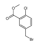 5-(溴甲基)-2-氯苯甲酸甲酯结构式