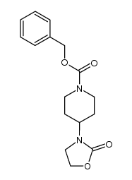 benzyl 4-(2-oxo-1,3-oxazolidin-3-yl)piperidine-1-carboxylate结构式