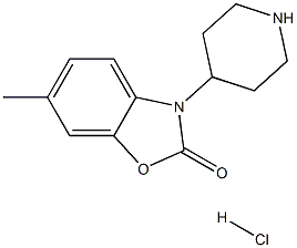 6-methyl-3-(piperidin-4-yl)benzo[d] oxazol-2(3h)-one hcl Structure