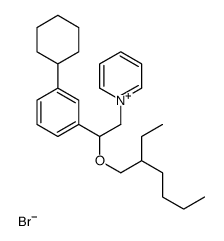 1-[2-(3-cyclohexylphenyl)-2-(2-ethylhexoxy)ethyl]pyridin-1-ium,bromide结构式