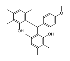 2-[(2-hydroxy-3,4,6-trimethylphenyl)-(4-methoxyphenyl)methyl]-3,5,6-trimethylphenol Structure