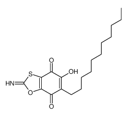 5-hydroxy-2-imino-6-undecyl-1,3-benzoxathiole-4,7-dione Structure