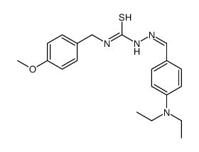 1-[(E)-[4-(diethylamino)phenyl]methylideneamino]-3-[(4-methoxyphenyl)methyl]thiourea结构式