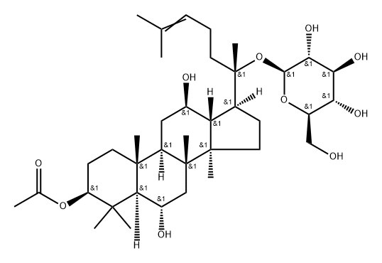 3-Acetyl-ginsenoside F1 Structure