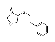 3-methylidene-4-(2-phenylethylsulfanyl)oxolane Structure