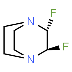 1,4-Diazabicyclo[2.2.2]octane,2,3-difluoro-,trans-(9CI)结构式