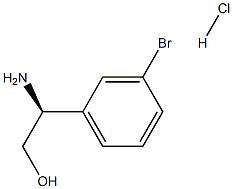 (S)-2-Amino-2-(3-bromophenyl)ethanol hydrochloride structure