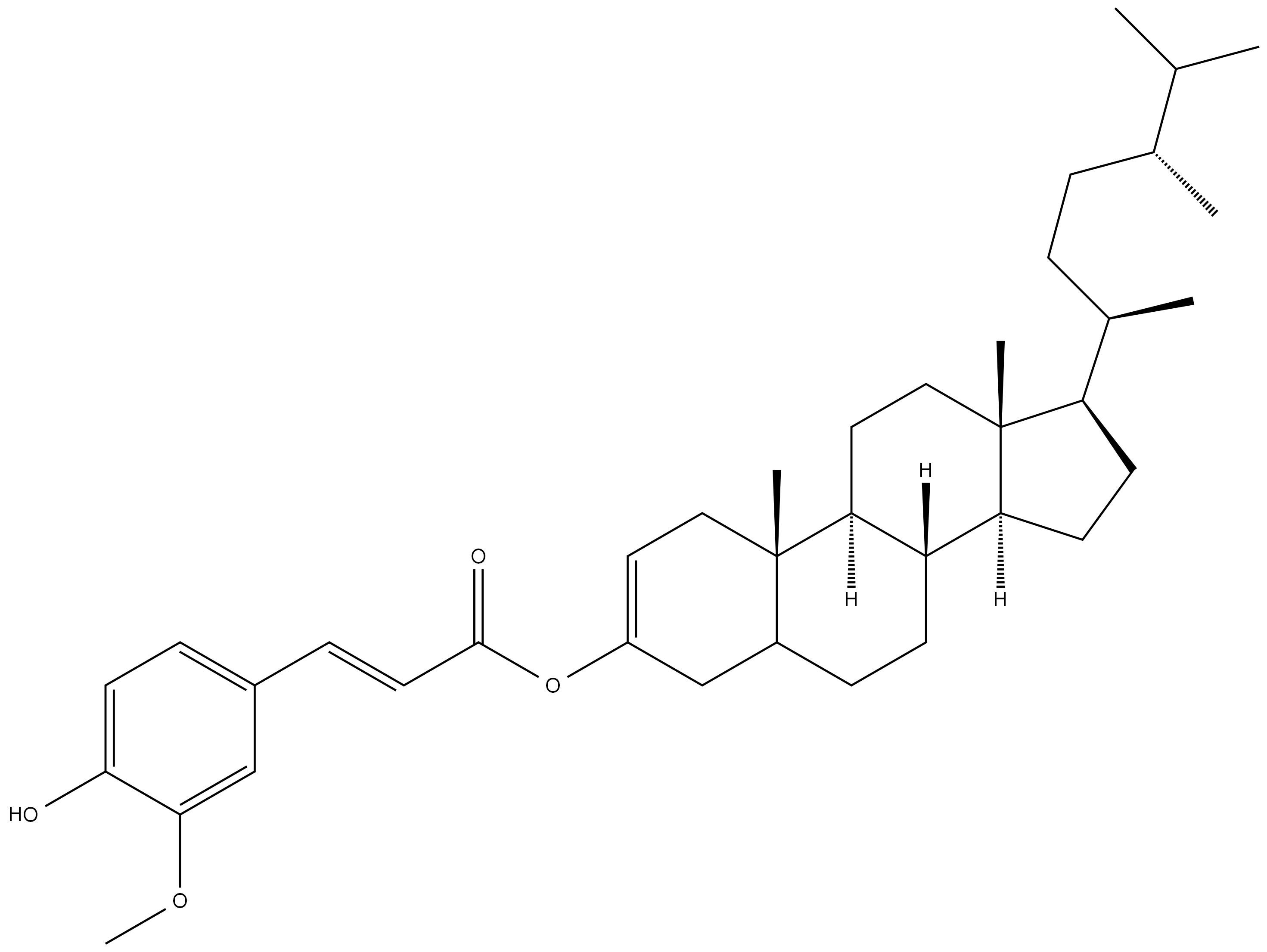 Campesterol ferulate结构式