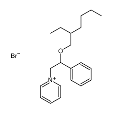 1-[2-(2-ethylhexoxy)-2-phenylethyl]pyridin-1-ium,bromide Structure