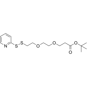 (2-Pyridyldithio)-PEG2-Boc结构式